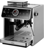 Кофеварка рожковая Kitfort КТ-7321 2800Вт нержавеющая сталь/черный Кофеварка рожковая Kitfort КТ-7321 2800Вт нержавеющая сталь/черный