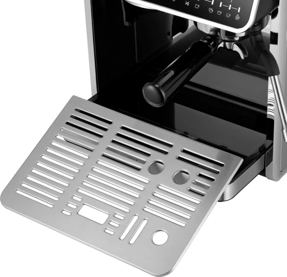 Кофеварка рожковая Kitfort КТ-7321 2800Вт нержавеющая сталь/черный Кофеварка рожковая Kitfort КТ-7321 2800Вт нержавеющая сталь/черный