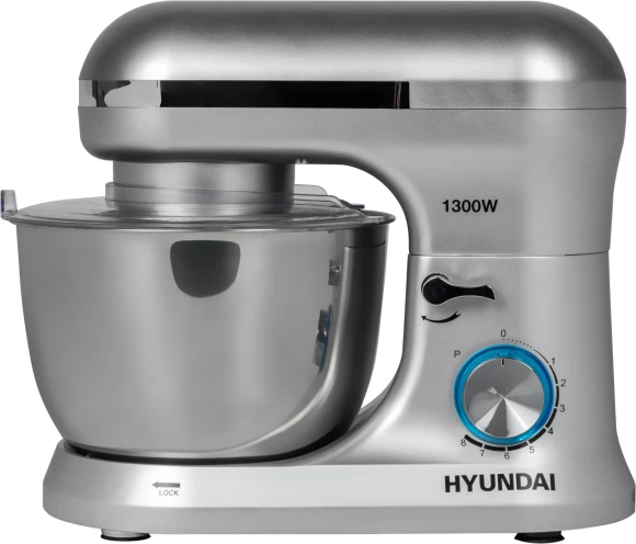 Миксер планетарный Hyundai HYM-S6551 1300Вт серебристый Миксер планетарный Hyundai HYM-S6551 1300Вт серебристый