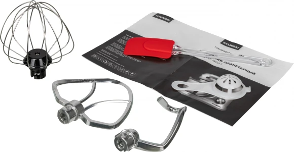 Миксер планетарный Hyundai HYM-S6551 1300Вт серебристый Миксер планетарный Hyundai HYM-S6551 1300Вт серебристый