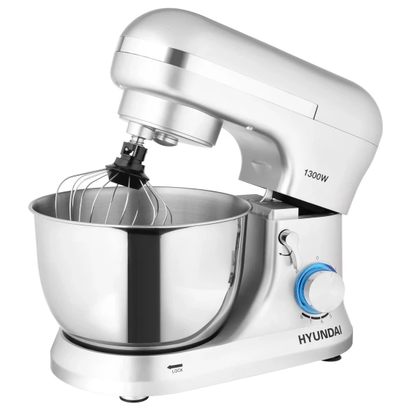 Миксер планетарный Hyundai HYM-S6551 1300Вт серебристый Миксер планетарный Hyundai HYM-S6551 1300Вт серебристый