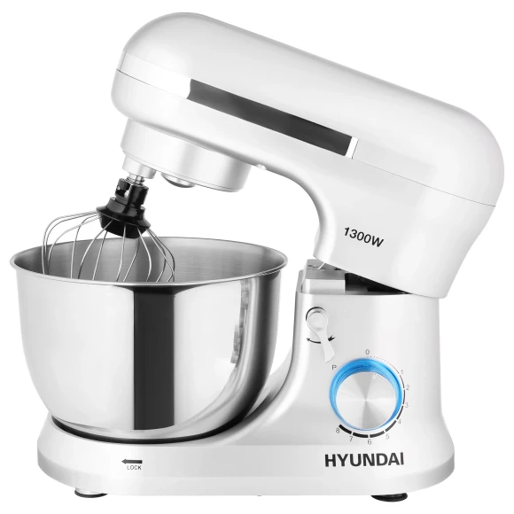 Миксер планетарный Hyundai HYM-S6551 1300Вт серебристый Миксер планетарный Hyundai HYM-S6551 1300Вт серебристый