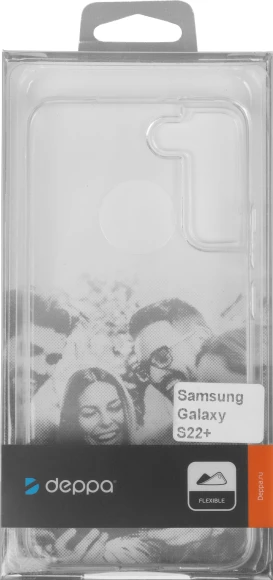 Чехол (клип-кейс) Deppa для Samsung Galaxy S22+ Gel прозрачный (88220)