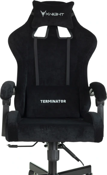 Кресло игровое Knight Terminator черный Light-20 крестов. металл