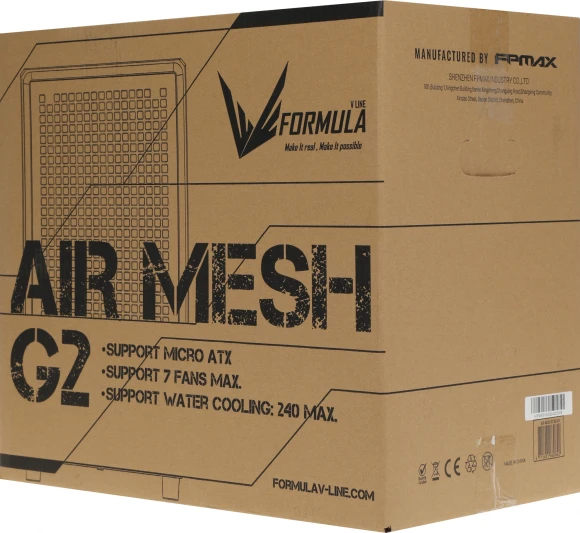 Корпус Formula Air Mesh G2 черный без БП mATX 4x120mm 2x140mm 2xUSB3.0 audio bott PSU Корпус Formula Air Mesh G2 черный без БП mATX 4x120mm 2x140mm 2xUSB3.0 audio bott PSU