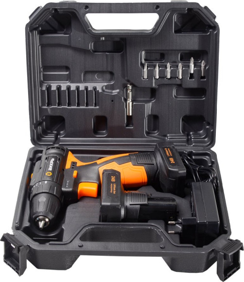 Дрель-шуруповерт Вихрь ДА-24Л-2К/Б аккум. патрон:быстрозажимной (кейс в комплекте) (72/14/24)