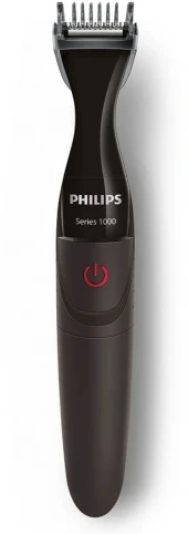 Триммер Philips Series 1000 MG1100/16 черный (насадок в компл:5шт)