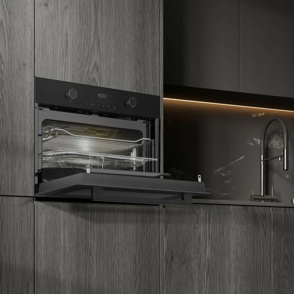 Духовой шкаф Электрический Weissgauff OE 4551 DB Black Edition черный