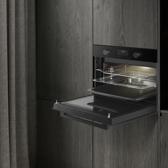 Духовой шкаф Электрический Weissgauff OE 4551 DB Black Edition черный