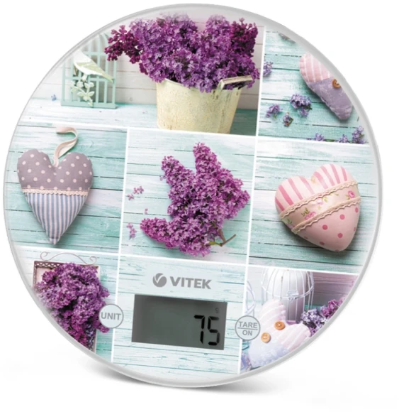 Весы кухонные электронные Vitek VT-2426 макс.вес:5кг сиреневый