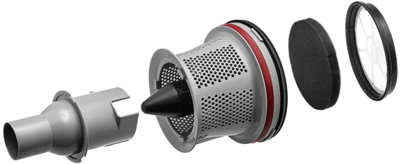 Пылесос Kitfort КТ-5152 700Вт серый/красный Пылесос Kitfort КТ-5152 700Вт серый/красный