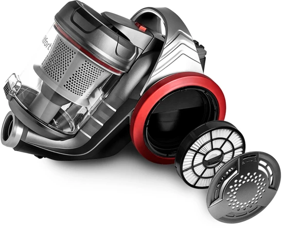 Пылесос Kitfort КТ-5152 700Вт серый/красный Пылесос Kitfort КТ-5152 700Вт серый/красный