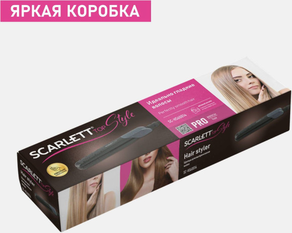 Щипцы Scarlett SC-HS60014 25Вт черный макс.темп.:190С покрытие:керамическое Щипцы Scarlett SC-HS60014 25Вт черный макс.темп.:190С покрытие:керамическое