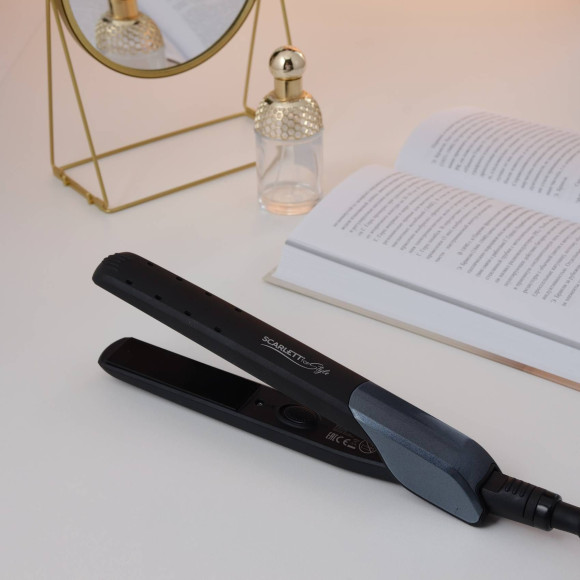 Щипцы Scarlett SC-HS60014 25Вт черный макс.темп.:190С покрытие:керамическое Щипцы Scarlett SC-HS60014 25Вт черный макс.темп.:190С покрытие:керамическое