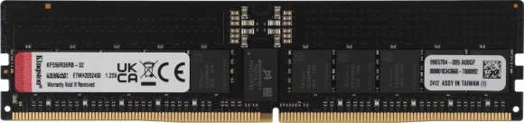 Память DDR5 Kingston KF556R36RB-32 32Gb DIMM ECC Reg PC5-44800 CL36 5600MHz Память DDR5 Kingston KF556R36RB-32 32Gb DIMM ECC Reg PC5-44800 CL36 5600MHz