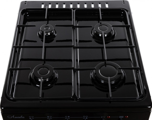 Плита Комбинированная Лысьва ЭГ 401 МС-2у черный (без крышки) реш.сталь