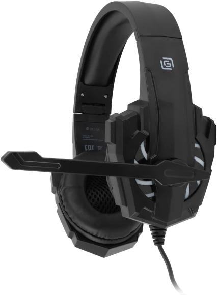 Наушники с микрофоном Оклик HS-L355G черный 1.8м мониторные оголовье (1939807) Наушники с микрофоном Оклик HS-L355G черный 1.8м мониторные оголовье (1939807)