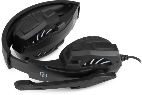 Наушники с микрофоном Оклик HS-L355G черный 1.8м мониторные оголовье (1939807) Наушники с микрофоном Оклик HS-L355G черный 1.8м мониторные оголовье (1939807)