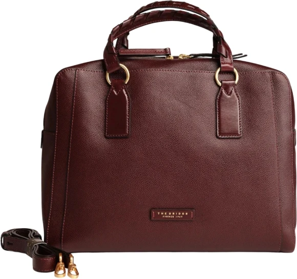 Деловая сумка женская The Bridge Ines 045525EN/YF бордовая натур.кожа Деловая сумка женская The Bridge Ines 045525EN/YF бордовая натур.кожа