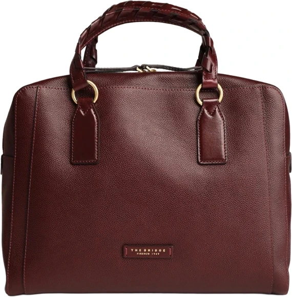 Деловая сумка женская The Bridge Ines 045525EN/YF бордовая натур.кожа Деловая сумка женская The Bridge Ines 045525EN/YF бордовая натур.кожа