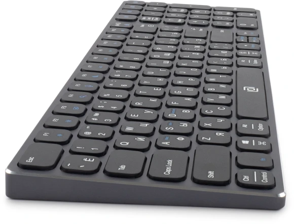 Клавиатура Оклик K767W серый/черный USB беспроводная BT/Radio slim Multimedia (2002135)