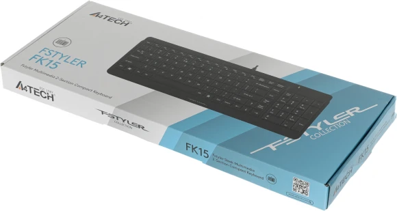 Клавиатура A4Tech Fstyler FK15 черный USB (FK15 BLACK) Клавиатура A4Tech Fstyler FK15 черный USB (FK15 BLACK)