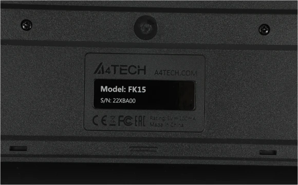 Клавиатура A4Tech Fstyler FK15 черный USB (FK15 BLACK) Клавиатура A4Tech Fstyler FK15 черный USB (FK15 BLACK)
