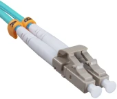 Патч-корд Cabeus FOP-50-LC-LC-2M 2x50/125 OM3 LC дуплекс-LC дуплекс 2м LSZH бирюзовый