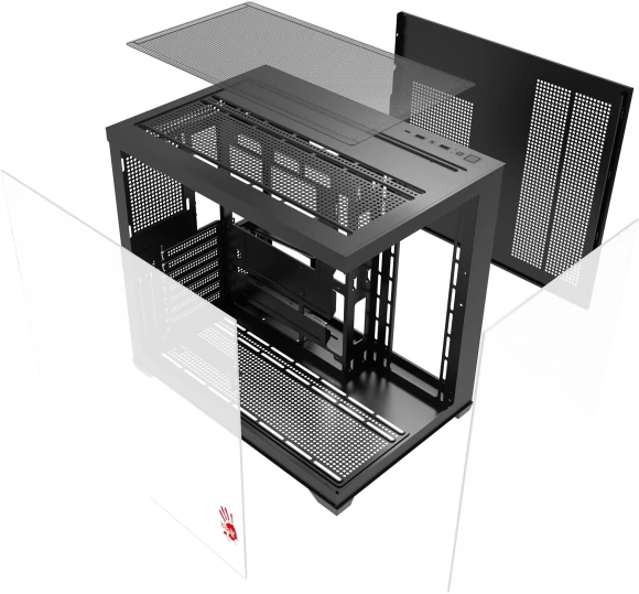 Корпус Bloody CC-122 черный без БП ATX 10x120mm 1xUSB2.0 1xUSB3.0 audio Корпус Bloody CC-122 черный без БП ATX 10x120mm 1xUSB2.0 1xUSB3.0 audio