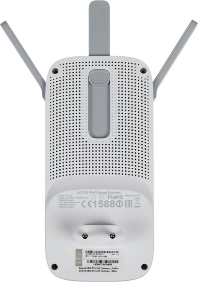 Повторитель беспроводного сигнала TP-Link RE450 AC1750 10/100/1000BASE-TX белый Повторитель беспроводного сигнала TP-Link RE450 AC1750 10/100/1000BASE-TX белый
