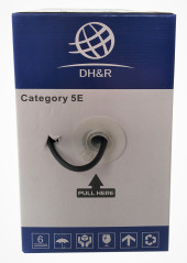 Кабель сетевой Ningbo UTP 4 пары cat.5E solid 0.5мм CCA molded 305м черный outdoor