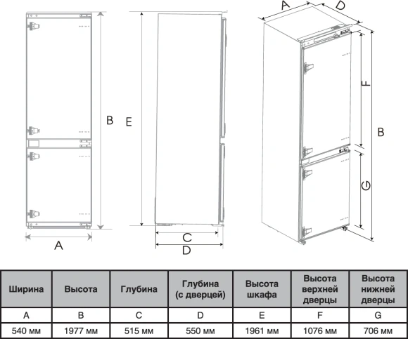 Холодильник Hyundai HBR 1946 2-хкамерн. белый Холодильник Hyundai HBR 1946 2-хкамерн. белый
