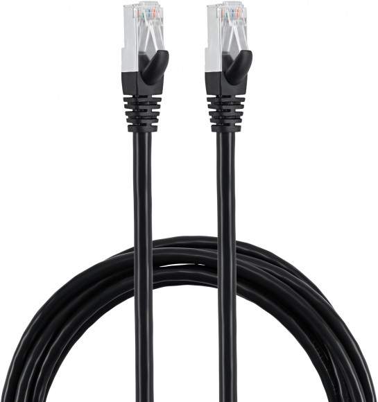 Патч-корд Buro BU-7-3M STP 4 пары cat.7 CCA molded 3м черный RJ-45 (m)-RJ-45 (m)