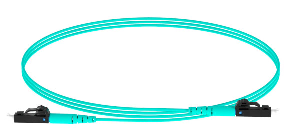 Патч-корд Panduit FZ2ELLNLNSNM015 2x50/125 OM4 LC дуплекс-LC дуплекс 15м LSZH аквамарин
