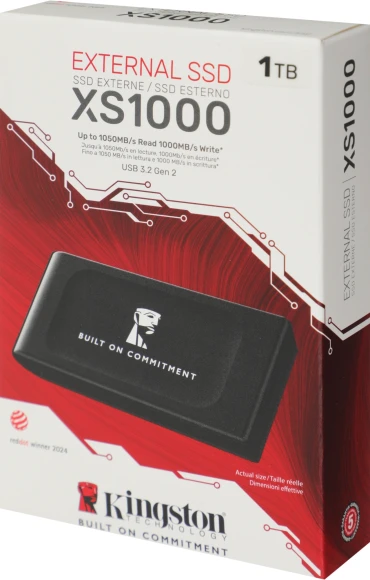 Накопитель SSD Kingston USB3.2 Gen2 1TB SXS1000/1000GA XS1000 черный Накопитель SSD Kingston USB3.2 Gen2 1TB SXS1000/1000GA XS1000 черный