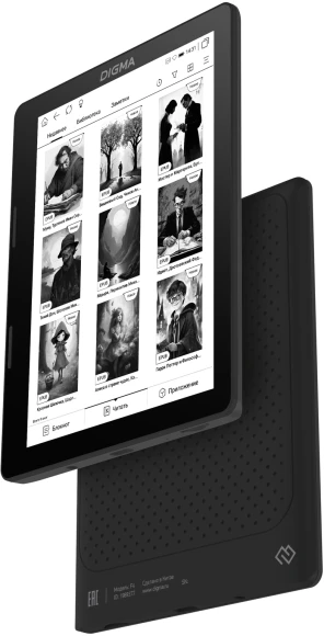 Электронная книга Digma F4 5.83" E-Ink 680x920 Touch Screen 1.2Ghz 1Gb/8Gb/SD/microSDHC/подсветка дисплея черный Электронная книга Digma F4 5.83" E-Ink 680x920 Touch Screen 1.2Ghz 1Gb/8Gb/SD/microSDHC/подсветка дисплея черный