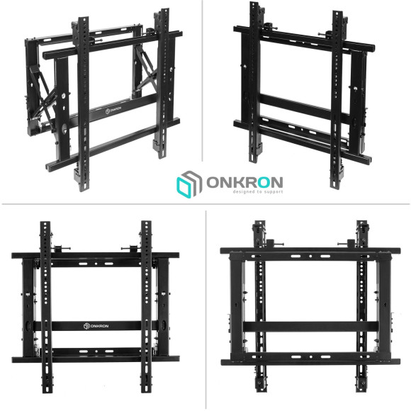 Кронштейн для телевизора Onkron PRO7G черный 50"-70" макс.50кг настенный наклонно-выдвижной