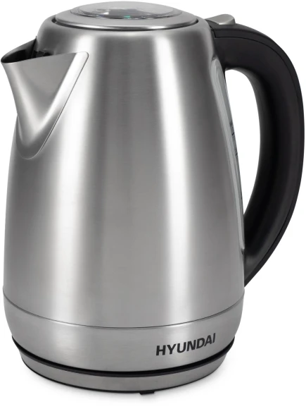 Чайник электрический Hyundai HYK-S8408 1.7л. 2200Вт серебристый матовый/черный корпус: металл