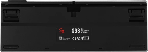 Клавиатура A4Tech S98 Sports механическая синий/белый USB for gamer LED (S98 SPORTS NAVY BLMS RED PLUS) кабель 1.8м