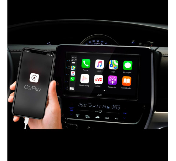 Автомагнитола JVC KW-M560BT 2DIN 4x50Вт v4.2 6.8" RDS