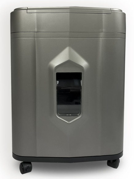 Шредер Heleos АП23-5 серый/серебристый с автоподачей (секр.P-5) фрагменты 145лист. 23лтр. скрепки скобы пл.карты Шредер Heleos АП23-5 серый/серебристый с автоподачей (секр.P-5) фрагменты 145лист. 23лтр. скрепки скобы пл.карты