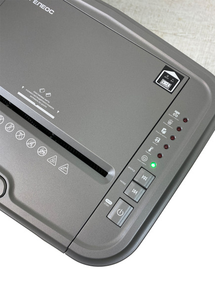 Шредер Heleos АП23-5 серый/серебристый с автоподачей (секр.P-5) фрагменты 145лист. 23лтр. скрепки скобы пл.карты Шредер Heleos АП23-5 серый/серебристый с автоподачей (секр.P-5) фрагменты 145лист. 23лтр. скрепки скобы пл.карты