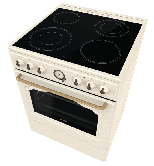 Плита Электрическая Gorenje GECS6B70CLI бежевый стеклокерамика (без крышки)