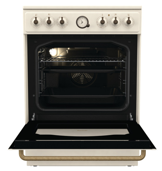 Плита Электрическая Gorenje GECS6B70CLI бежевый стеклокерамика (без крышки)