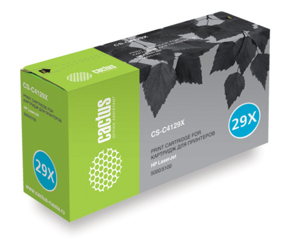 Картридж лазерный Cactus CS-C4129X C4129X черный (10000стр.) для HP LJ 5000/5100 Картридж лазерный Cactus CS-C4129X C4129X черный (10000стр.) для HP LJ 5000/5100