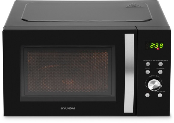 Микроволновая Печь Hyundai HYM-D2078 23л. 800Вт черный/серебристый