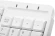 Клавиатура A4Tech FK15 белый USB (FK15 WHITE) кабель 1.5м