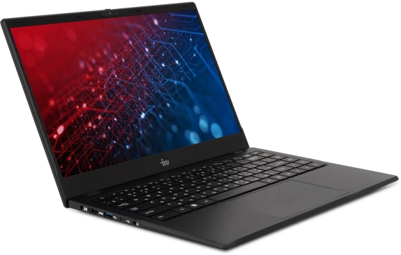 Ноутбук IRU Planio 14ING N-series N100 8Gb SSD512Gb Intel UHD Graphics 14" IPS FHD (1920x1080) FreeDOS black WiFi BT Cam 6000mAh (2058899)