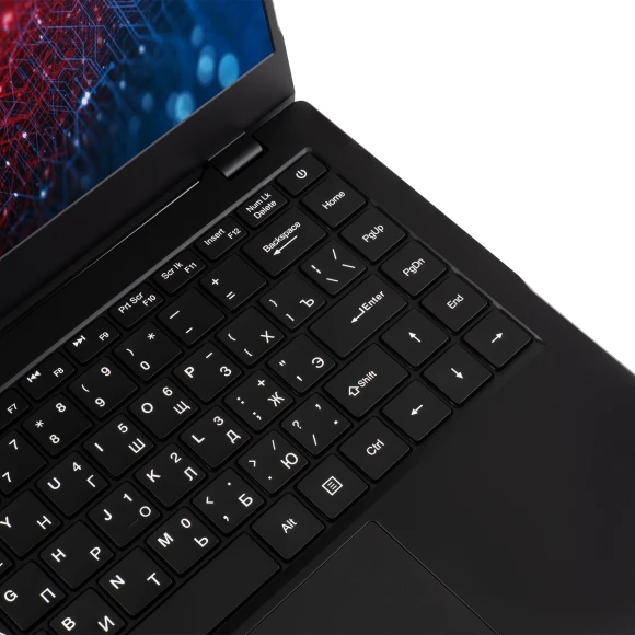 Ноутбук IRU Planio 14ING N-series N100 8Gb SSD512Gb Intel UHD Graphics 14" IPS FHD (1920x1080) FreeDOS black WiFi BT Cam 6000mAh (2058899)