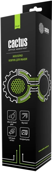 Коврик для мыши Cactus Black черный 900x400x2мм (CS-MPC-PRO02ХXL)